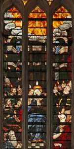 Fönster w103 föreställande pingst av French School