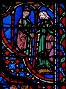 Window w14 David gifter sig med Abigail I Sam XXV 42 av French School