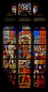 Fönster w16 föreställande Ecce Homo efter Durer av French School