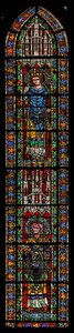Fönster w205 föreställande St Maximin och St Valentius av French School