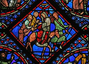 Fönster w2 som visar flygningen till Egypten av French School