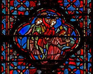 Fönster w4 Achans och hans familjs straff Josh VII 20-26 av French School