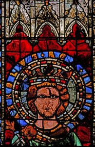 Fönster w7 som visar Charles (den fete) av French School