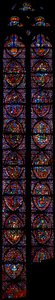 Fönster w7 historien om St John Evangelist (V) och Kristi barndom (R) av French School