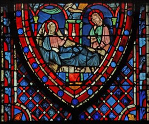 Fönster w7 the Nativity av French School