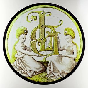Fönster w80 som visar Laurent Gyrards monogram av French School