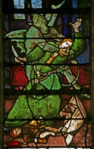 Fönster w9 som visar en demon som attackerar av French School