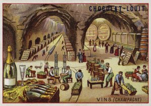 Vintillverkning (champagne) av French School