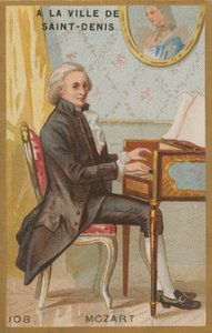 Wolfgang Amadeus Mozart, österrikisk klassisk kompositör från 1700-talet av French School