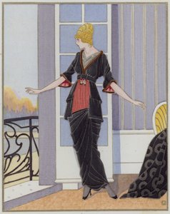 Dammode från 1910-talet av designern Bechoff-David. ( lito) av French School