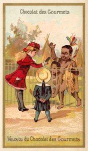 Vill du ha lite Chocolat des Gourmets? (chromolitho) av French School