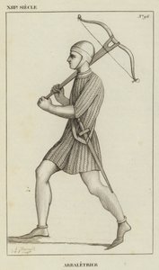 XIII Siecle, Arbaletrier (gravyr) av French School