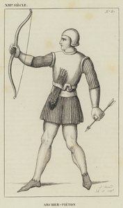 XIII Siecle, Archer-Pieton (gravyr) av French School