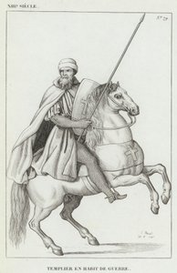 XIII Century, Templar i krigsklänning (gravyr) av French School