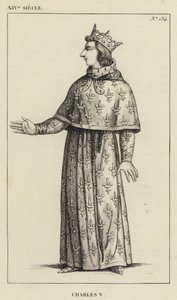 XIV Siecle, Karl V (gravyr) av French School