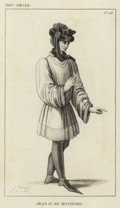 XIV Century, Jean IV de Montfort (gravyr) av French School