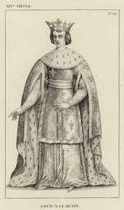 XIV Century, Louis X le Hutin (gravyr) av French School