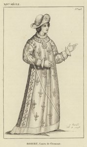 XIV Century, Robert, greve av Clermont (gravyr) av French School