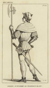 XIV Century, Soldat, Smeknamnet White Riding Hood (gravyr) av French School
