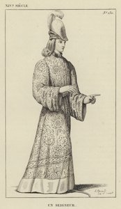 XIV Century, A Lord (gravyr) av French School