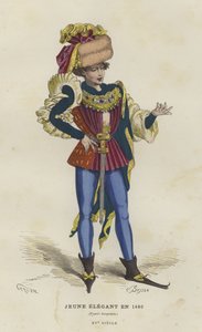Ung dandy, 1480 av French School