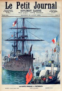 den franska flottan i Portsmouth: flaggskeppet "Marengo", l