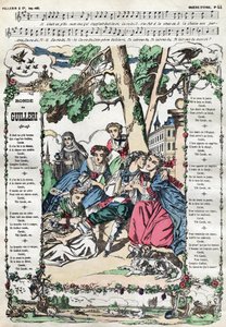 omgången av Guilleri. Bild på Epinal från 1800-talet av French School
