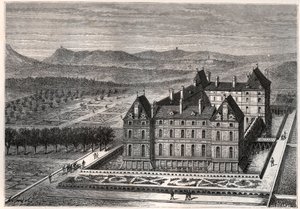 utsikt över slottet Rosny av French School