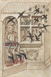 "Ha inte svalor under samma tak" [fol. 40 recto] av French early 16th Century