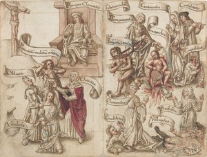 "Utplåna spåret av krukan i askan" [fol. 32 verso / 33 recto] av French early 16th Century