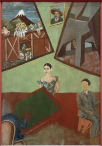 Pancho Villa och Adelita av Frida Kahlo