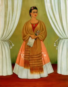 Självporträtt tillägnat Leon Trotskij av Frida Kahlo