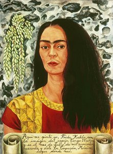 Självporträtt med utsläppt hår; Autorretrato con Pelo Suelto