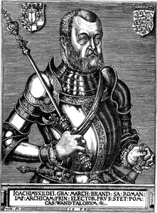 Porträtt av Joachim II Hector 1505-1571, kurfursten av Brandenburg, 1570 av Friderich