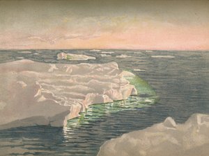 Vid solnedgången den 22 september 1893. Vattenfärgsskiss, 1893, 1897