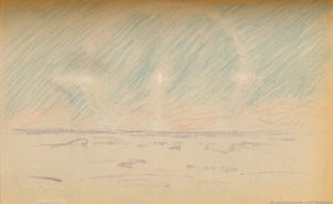 Månring med skenmånar och ett förslag på horisontella axlar, 24 november 1893, 1987