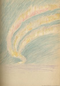 Streamers of Aurora Borealis, 28 november 1893. Pastellskiss, 1893 1897