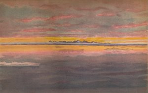 Solnedgång utanför Asiens norra kust, norr om Chatangas mynning, 1893, 1897