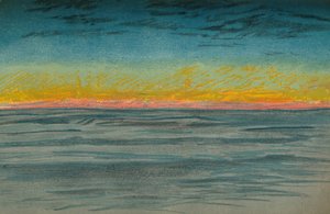 The Waning Polar Day, 22 september 1893. Pastellskiss, 1893 1897