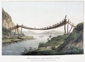 Rephängbro i Sydamerika, baserad på en ritning av Alexander Von Humboldt (Alexander de Humboldt