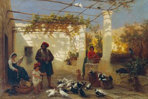 I en italiensk pergola