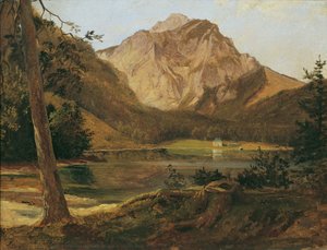 Den främre Langbathsee med Höllengebirge