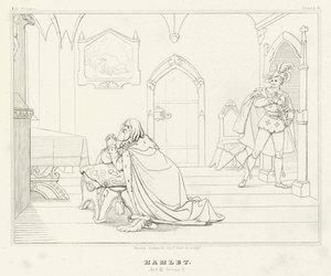 Hamlet, akt III, scen 3 (gravyr)