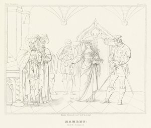Hamlet, akt IV, scen 5 (gravyr)