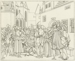 Illustration för Goethes Faust av Friedrich August Moritz Retzsch