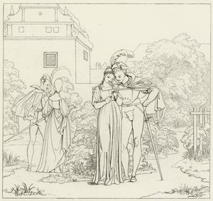 Illustration för Goethes Faust av Friedrich August Moritz Retzsch