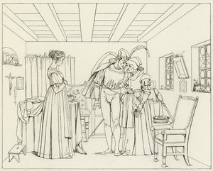 Illustration för Goethes Faust av Friedrich August Moritz Retzsch