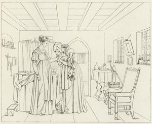 Illustration för Goethes Faust av Friedrich August Moritz Retzsch