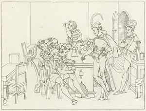 Illustration för Goethes Faust av Friedrich August Moritz Retzsch