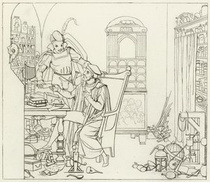 Illustration för Goethes Faust av Friedrich August Moritz Retzsch